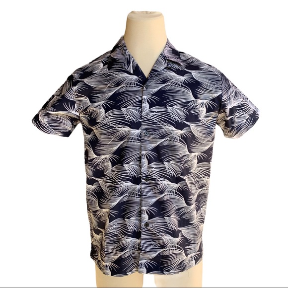 Reaction Kenneth Cole Short Sleeve Button Down Medium - Picture 1 of 7